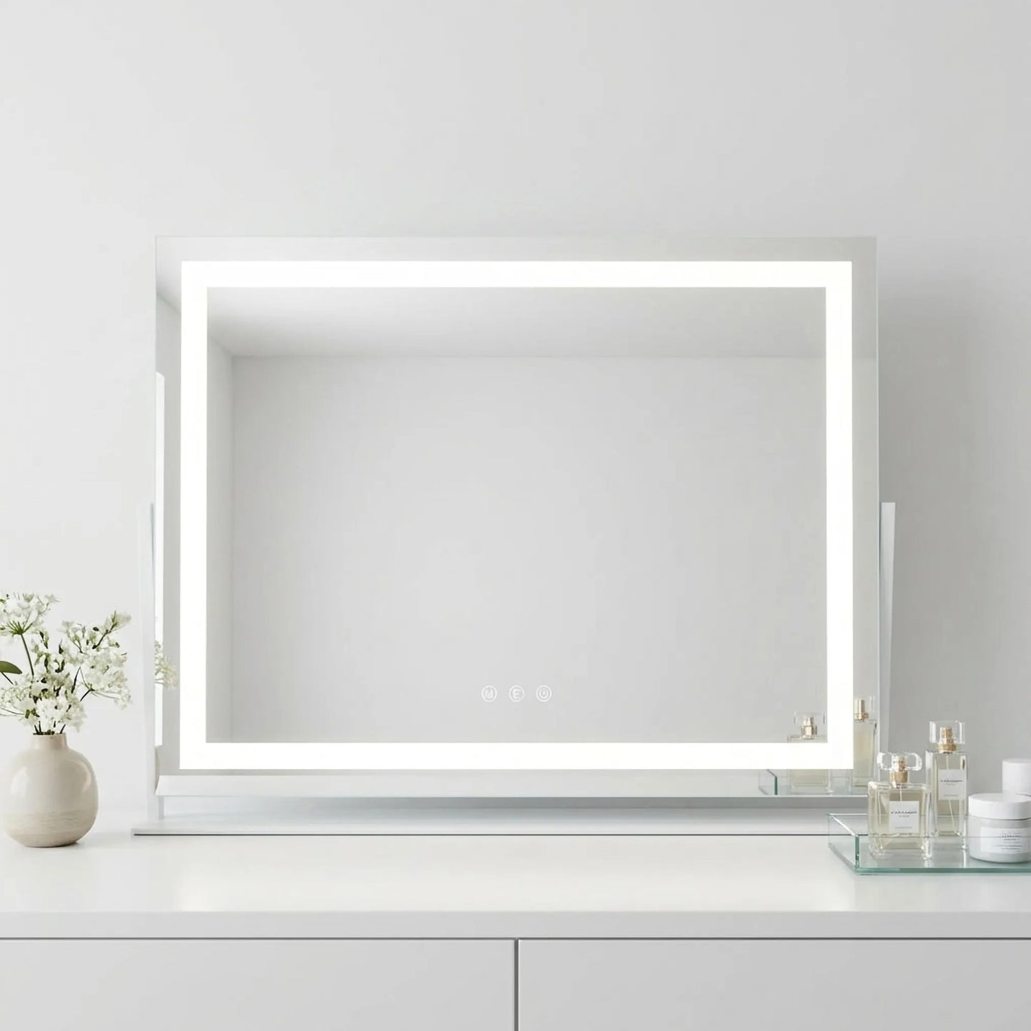Spiegel LED STUDIO White 58x45  3