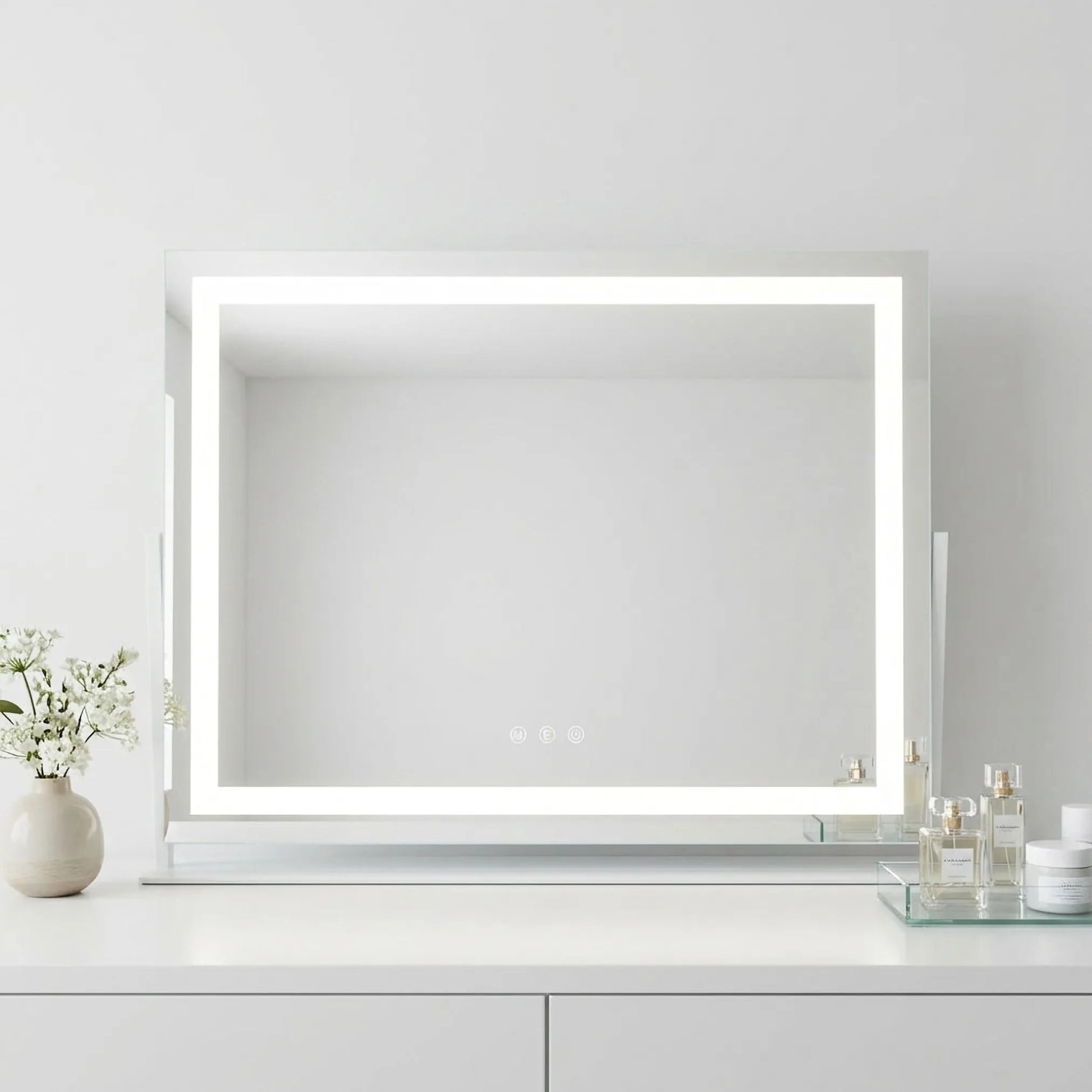 Spiegel LED STUDIO White 58x45  3