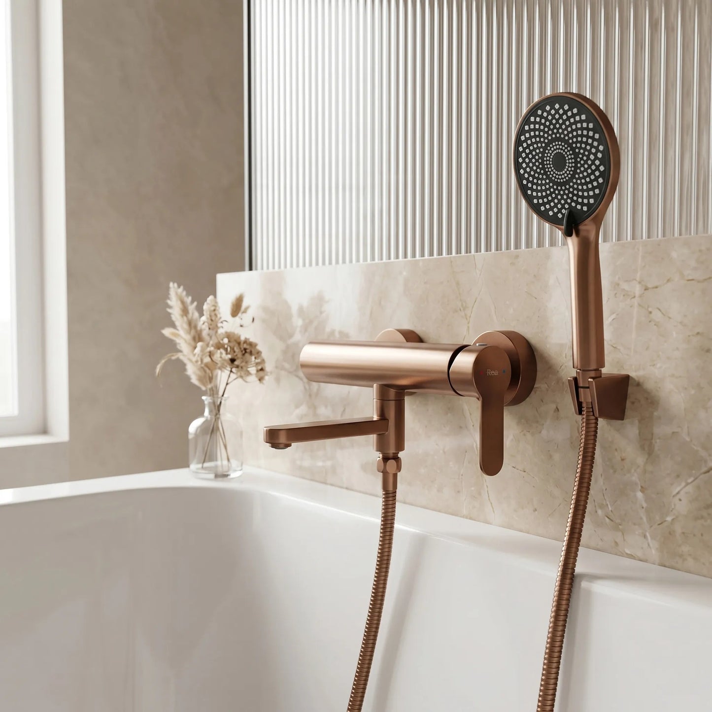 Wannenarmatur Rea Arcos Brushed Copper  3