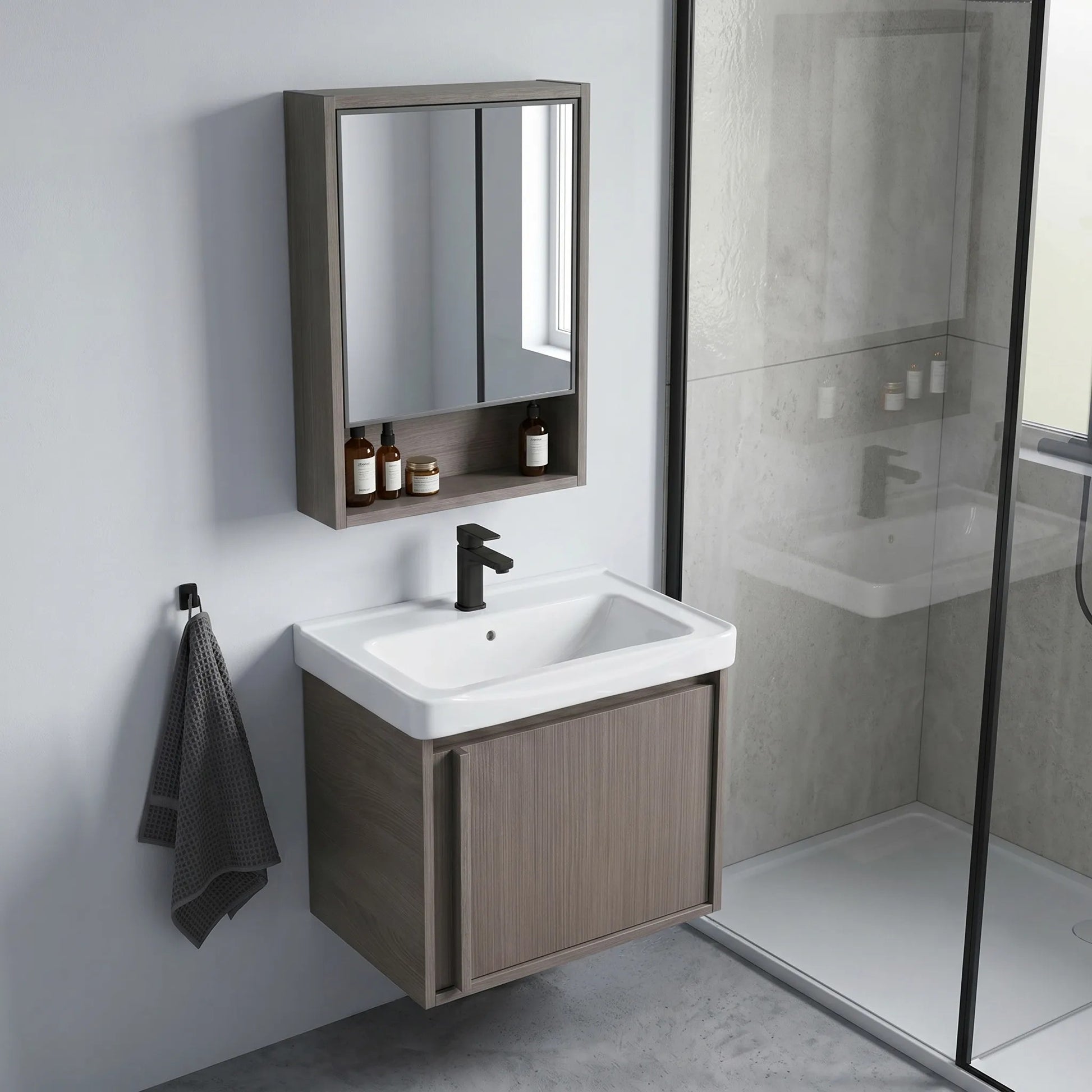 Badezimmermöbel-Set mit Waschbecken Gama T25023 KJM 50CM  3