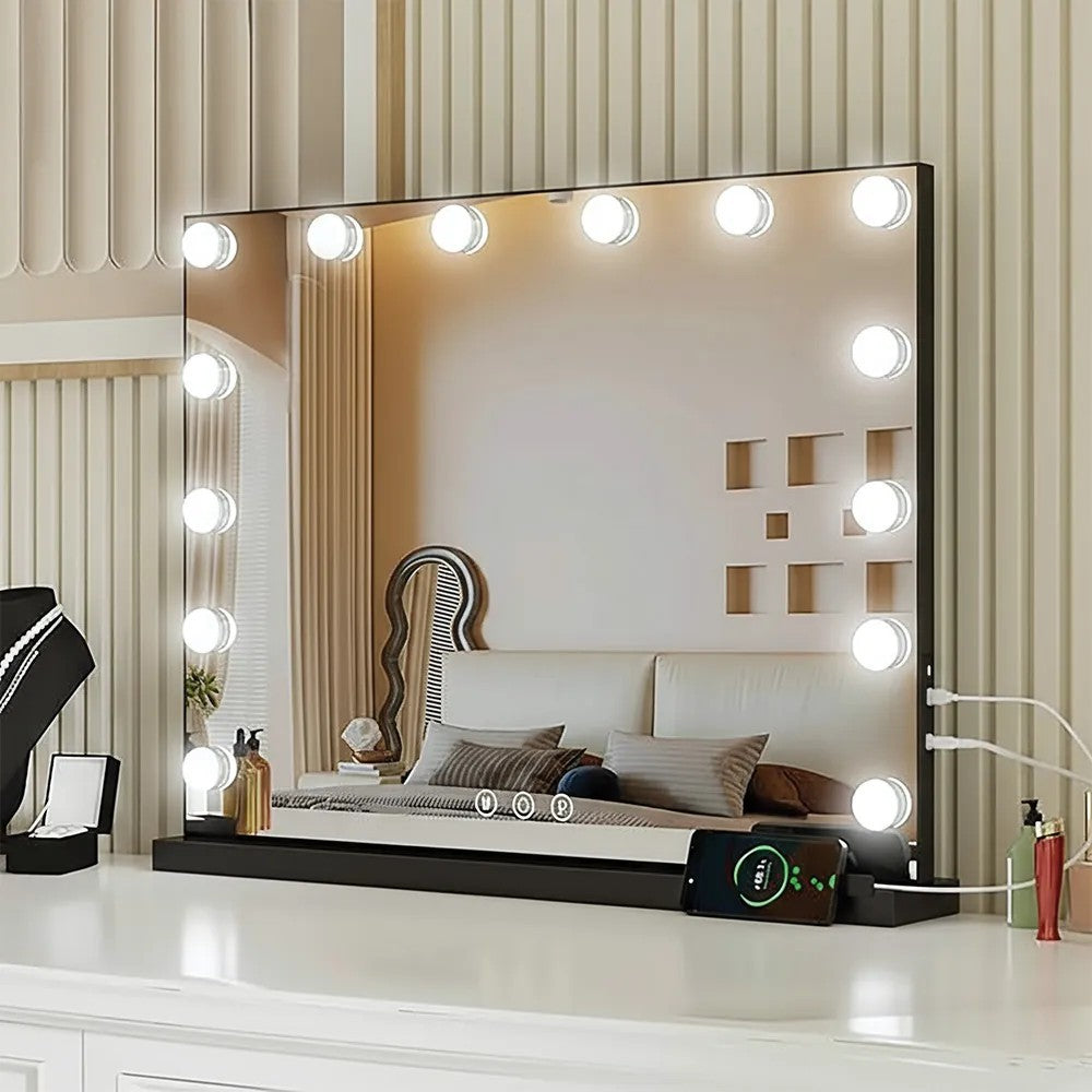 Spiegel LED HOLLYWOOD Black  3