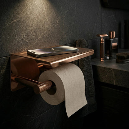 Toilettenpapierhalter mit Ablage 6613 Modern Copper  3