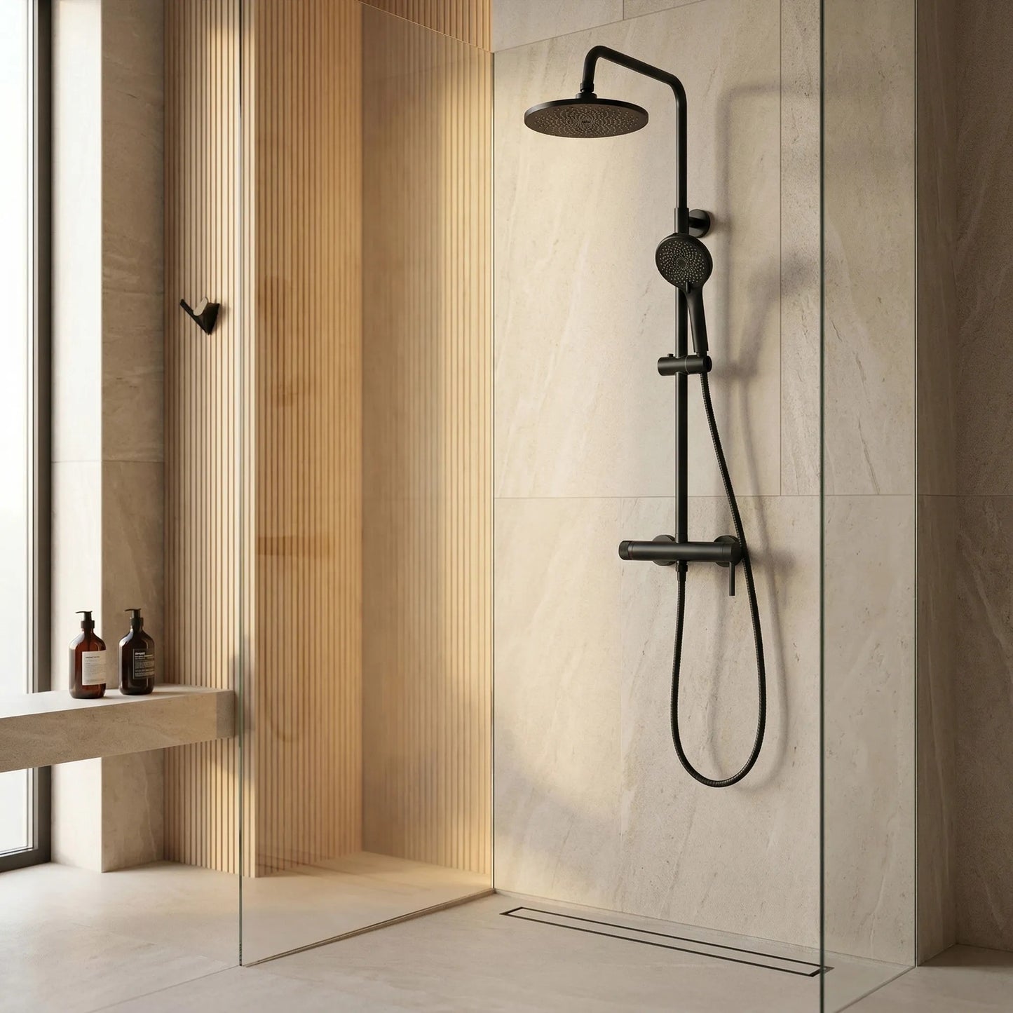 Duschgarnitur Rea Rivo Black  3