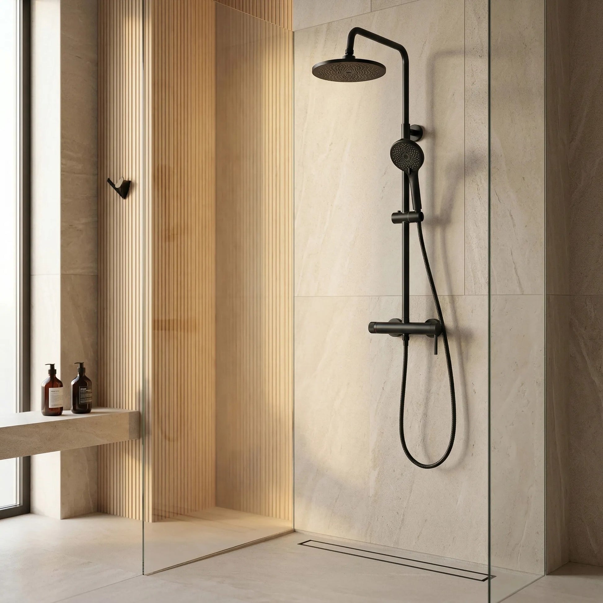 Duschgarnitur Rea Rivo Black  3