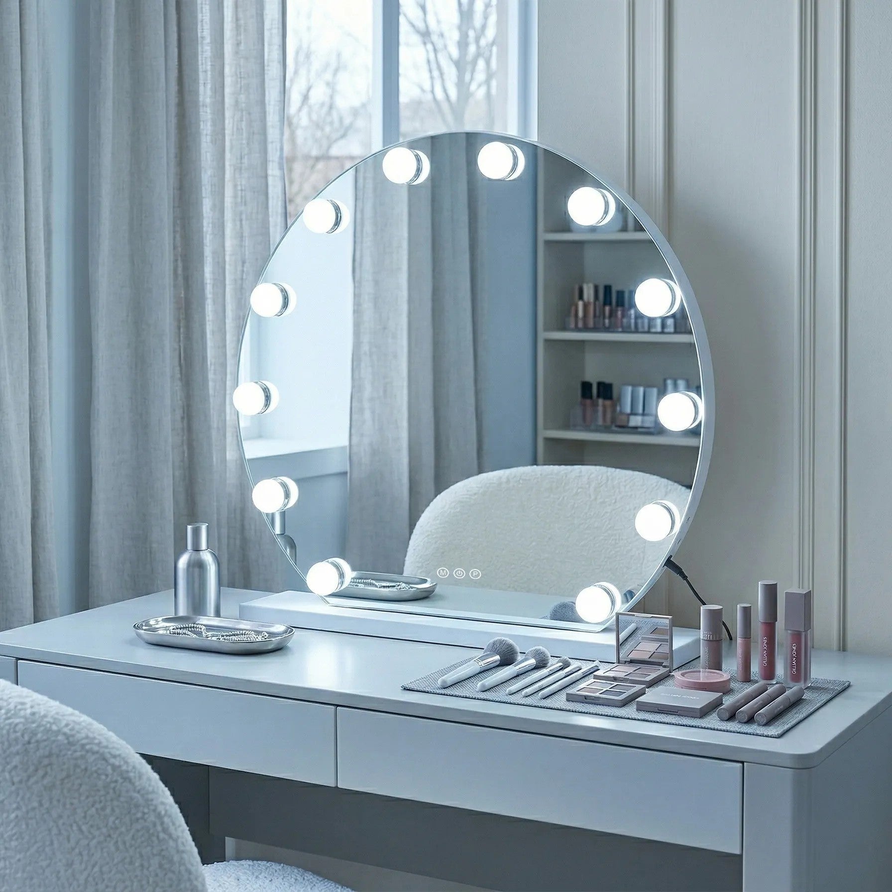 Spiegel LED HOLLYWOOD White 50 cm  3