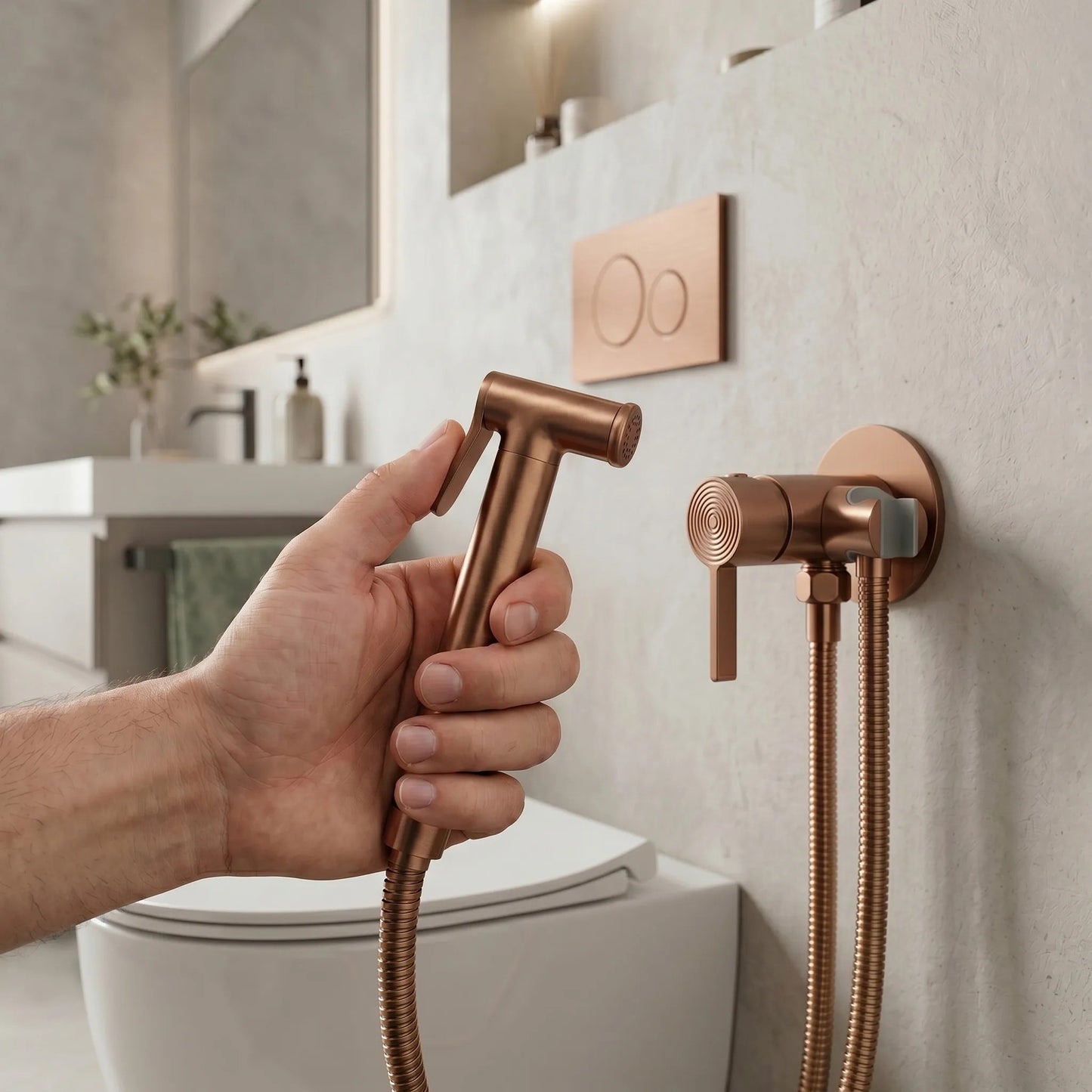 Bidetarmatur Rea Foster Brush Copper  3