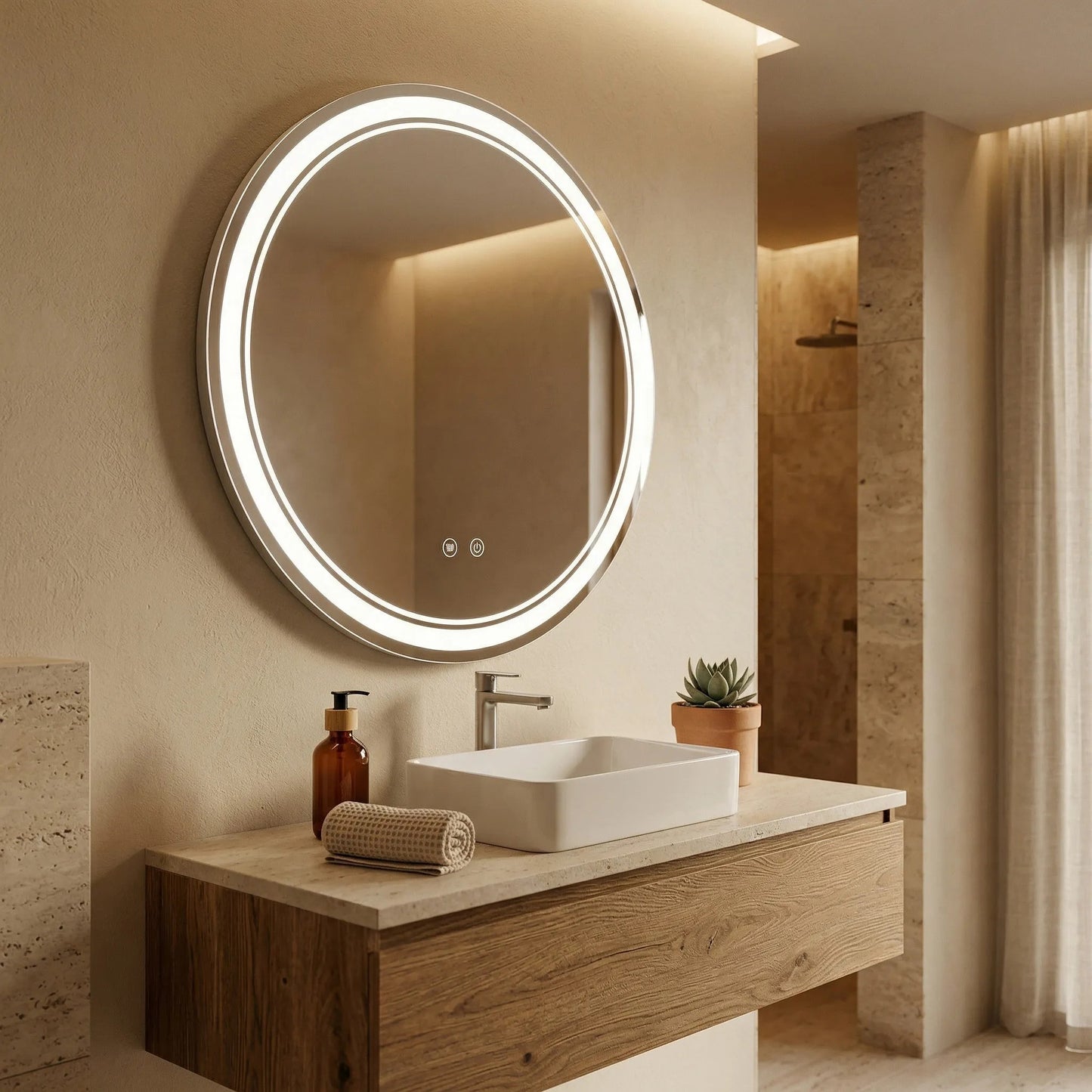 Spiegel LED SOFT 80  3