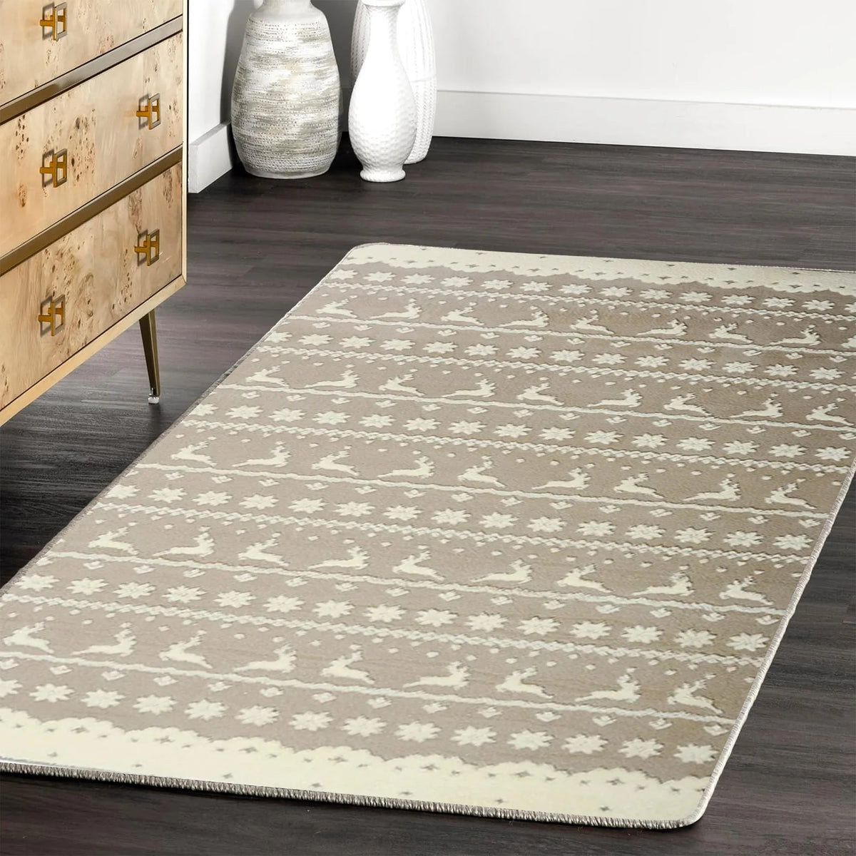 Plüschteppich Clover Bergen Beige 120 X 170 3