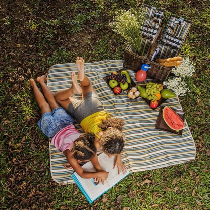 Picknick-Decke Blau 3