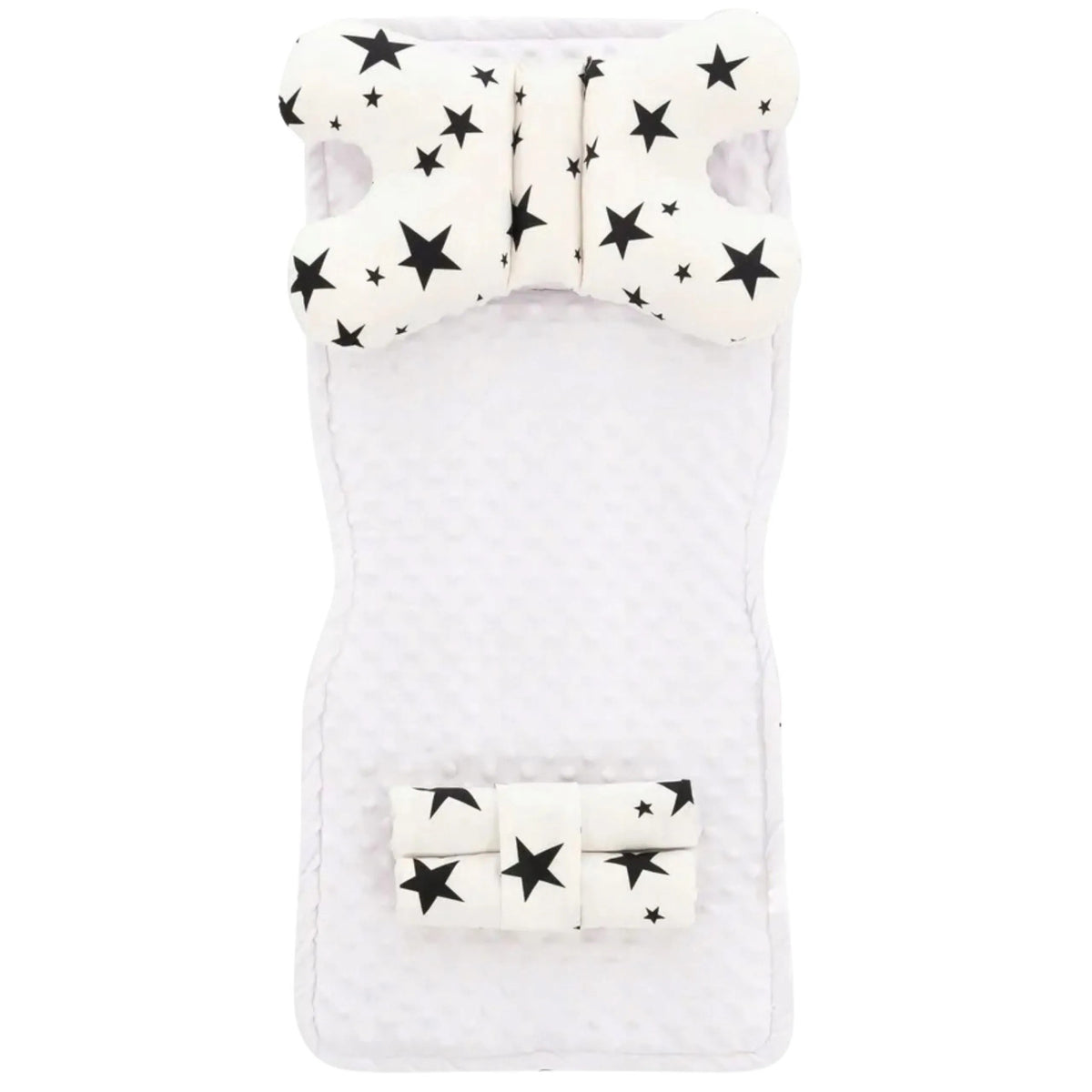 Kinderwagen Sitzeinlage 4in1 White-Black Star 3