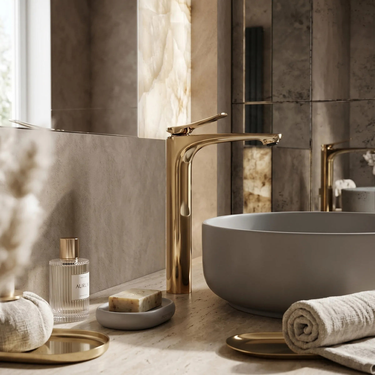 Waschbeckenarmatur PREMIUM Rea Vision Gold High 3