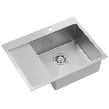 Edelstahlspüle RUSSEL 116 BRUSH NICKEL Rechte Kammer 3