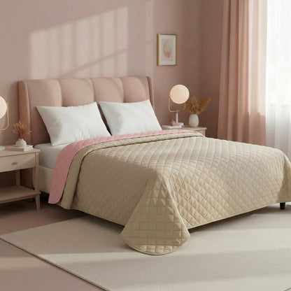 Tagesdecke Inez Beige-pink 220x240 3