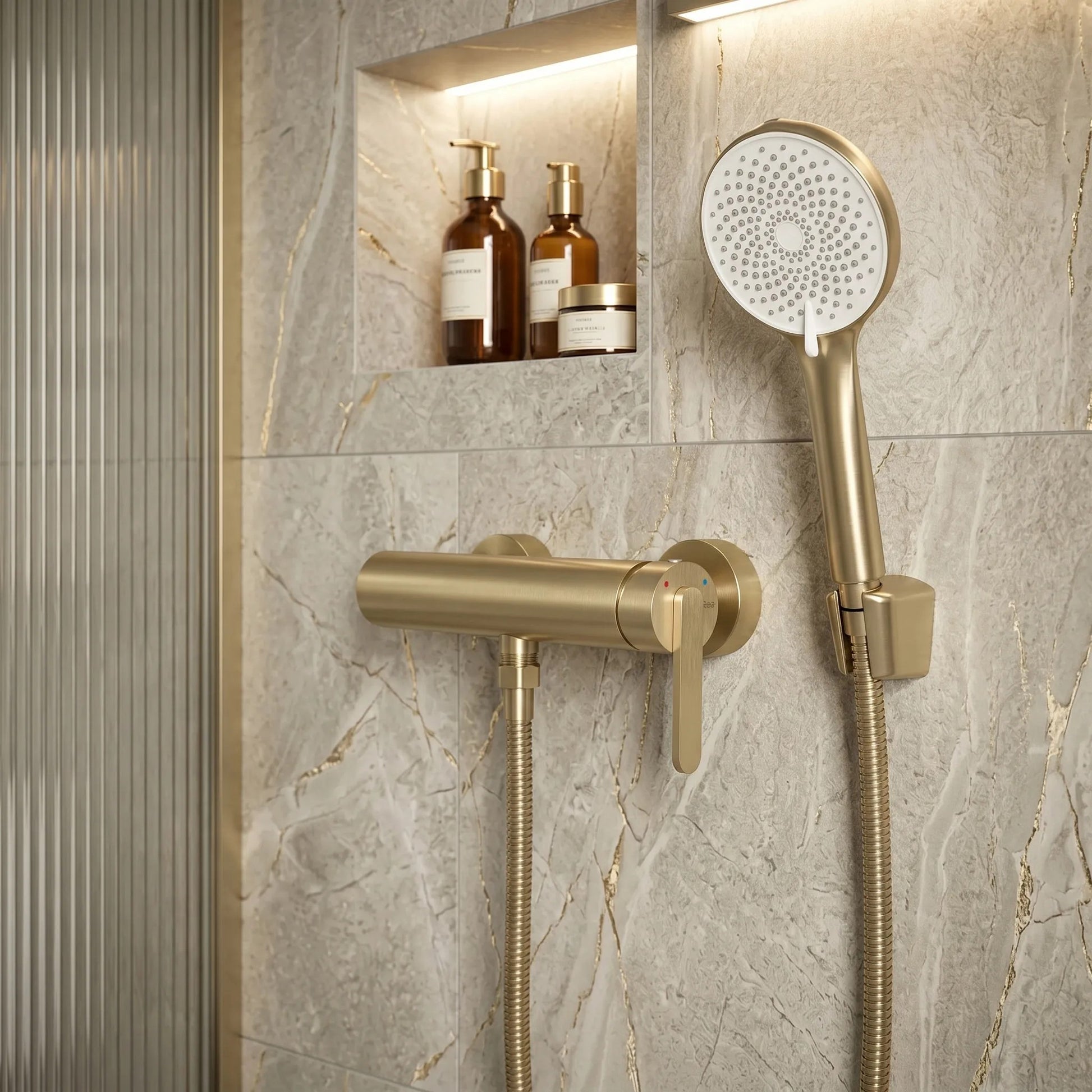 Badewannenarmatur REA Ontario Side Brush Gold 3