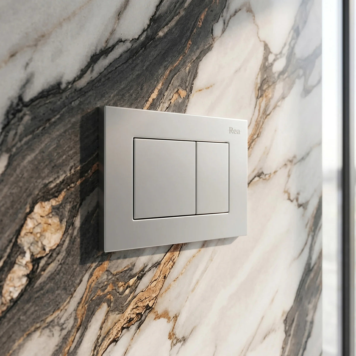 Unterputz-WC-Gestell Set Slim 024N Mit Satin J Drückerplatte 3