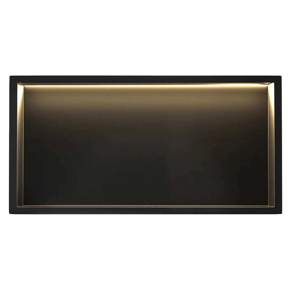 WANDEINBAU-BADEZIMMERREGAL LED 30x60 Black 3