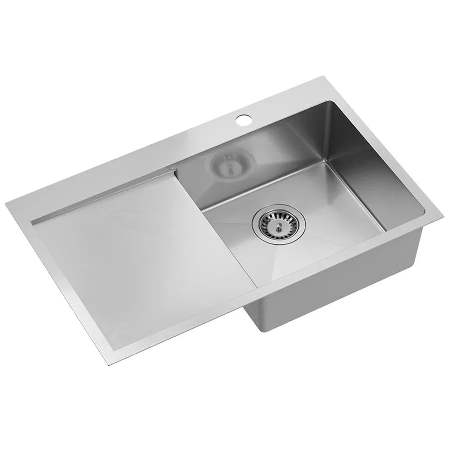 Edelstahlspüle RUSSEL 111 BRUSH NICKEL Linke Kammer 3