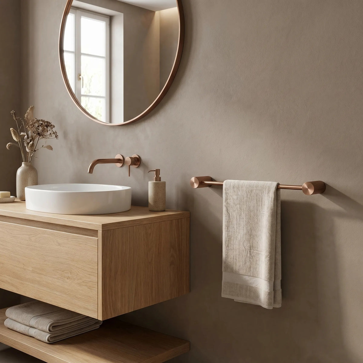 Badezimmer-Aufhänger 64101 SOLO Brush Copper 3