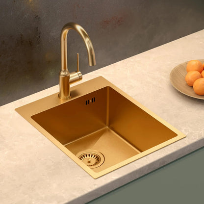 Edelstahlspüle RUSSEL 90 COPPER 3