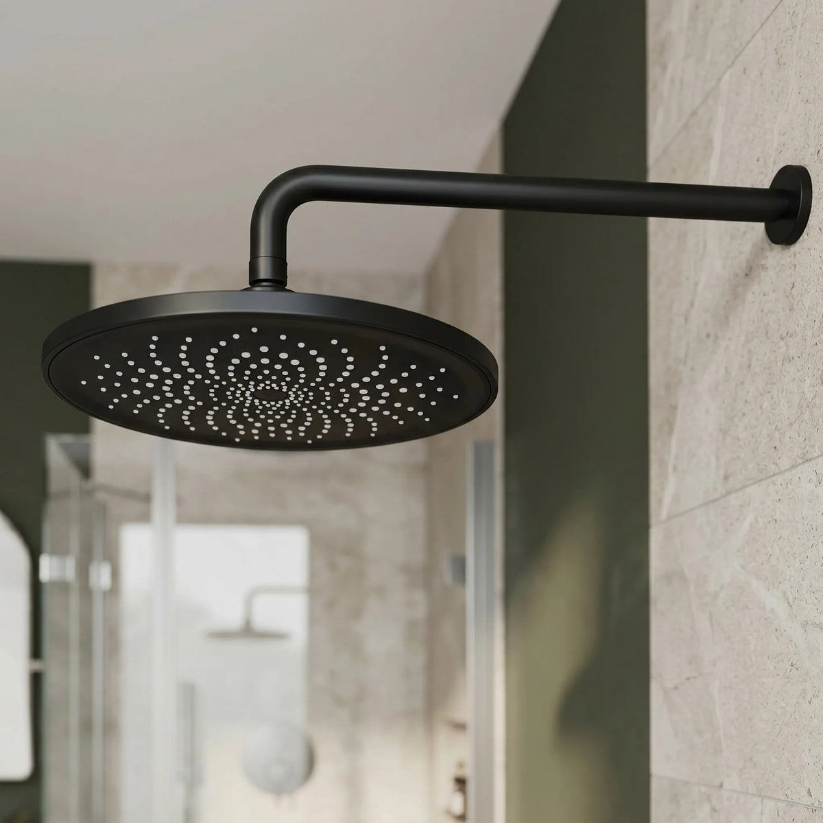 Runde Regendusche REA JS-021B Black 3