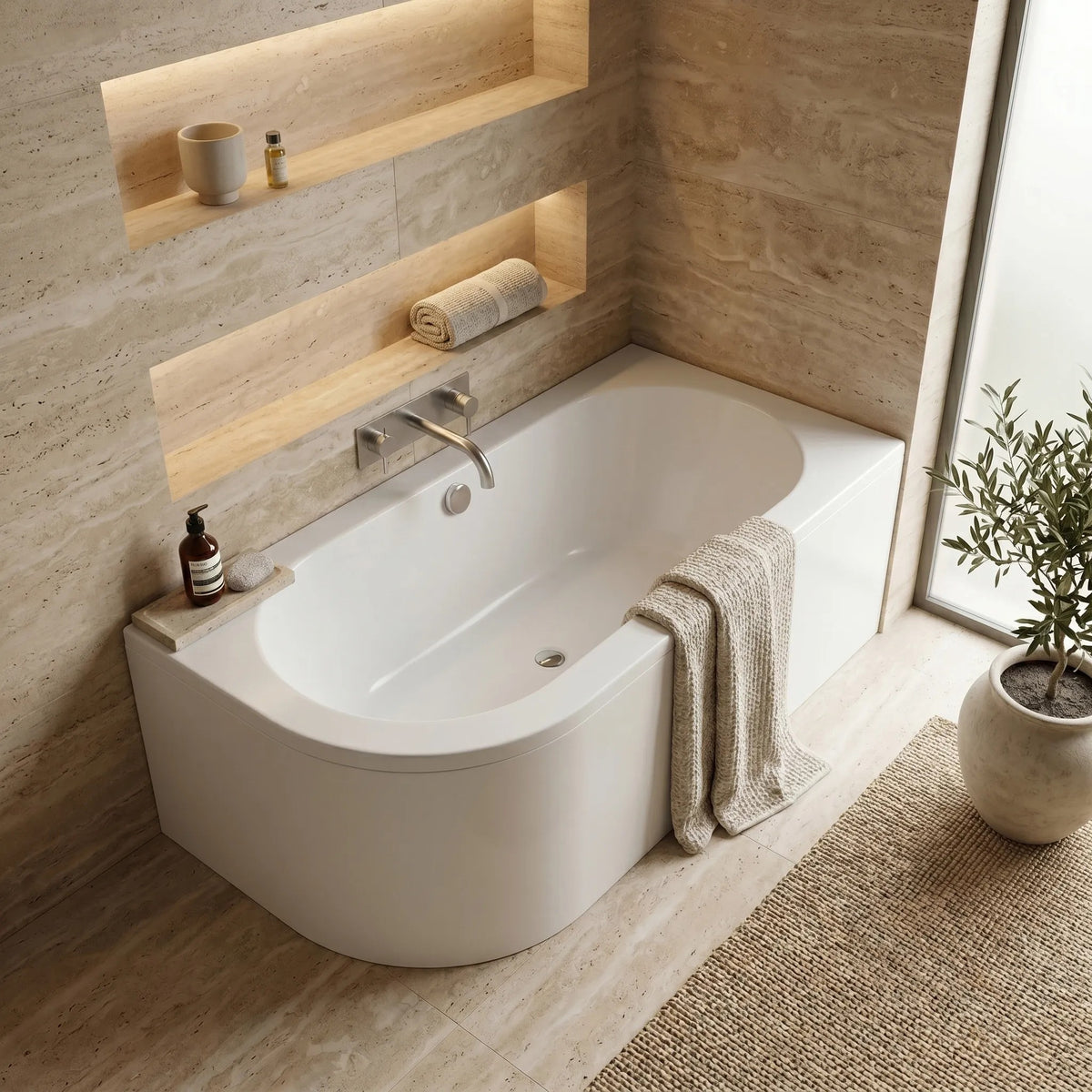 Acryl Eckbadewanne Rea Orion Right 170cm 3