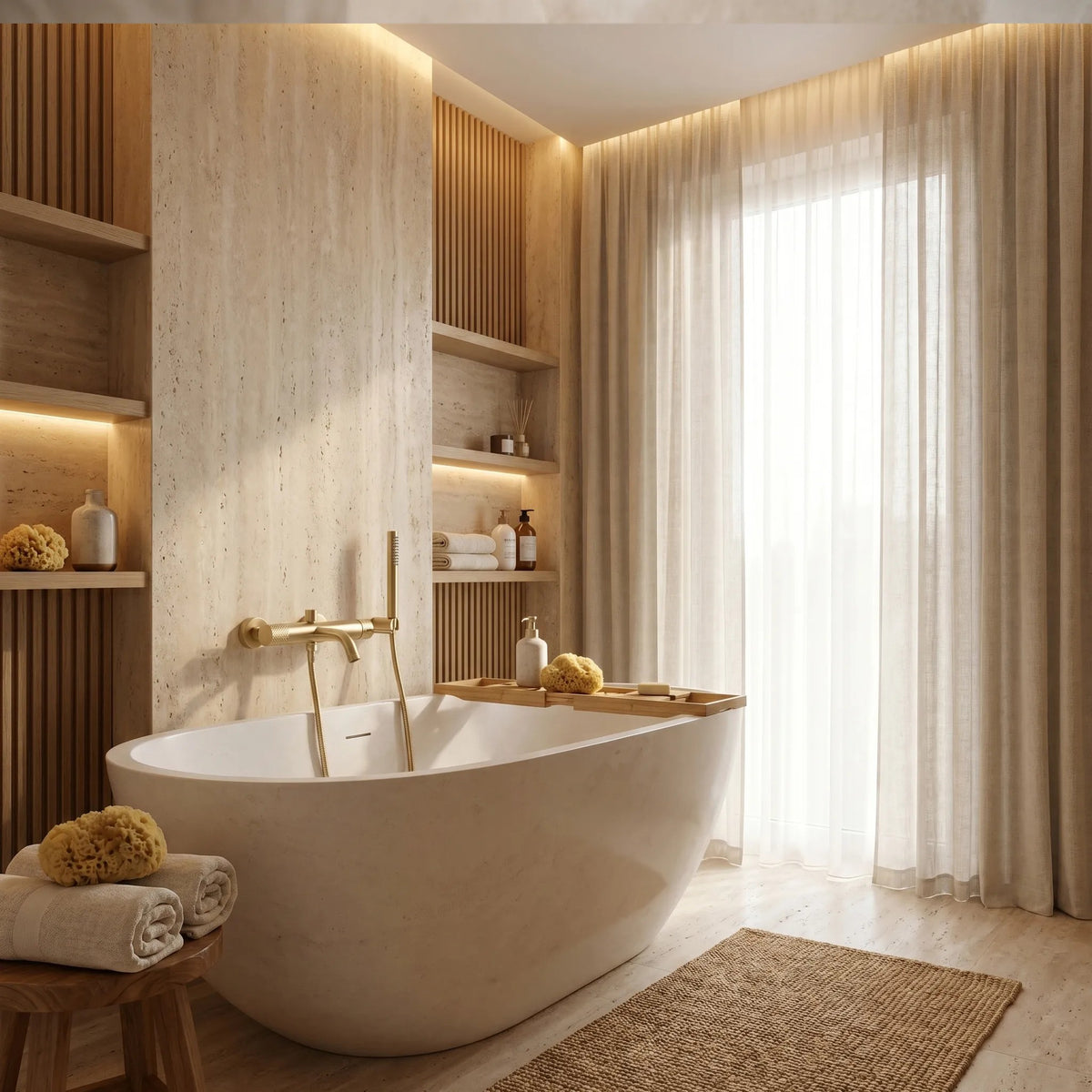 Wannenarmatur REA Venti Brush Gold 3