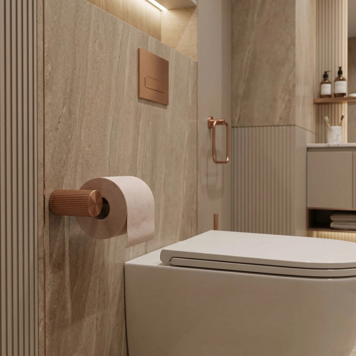 Halter Für Toilettenpapier 64105 SOLO Brush Copper 3