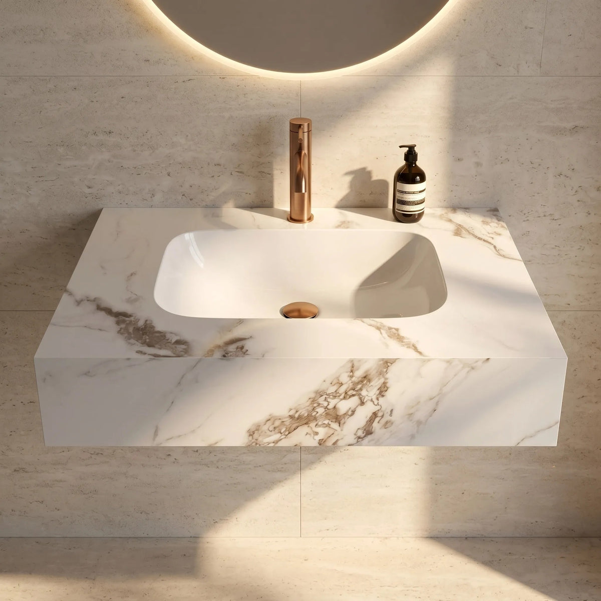Wandwaschbecken REA Aresa Cold Jade 70 3
