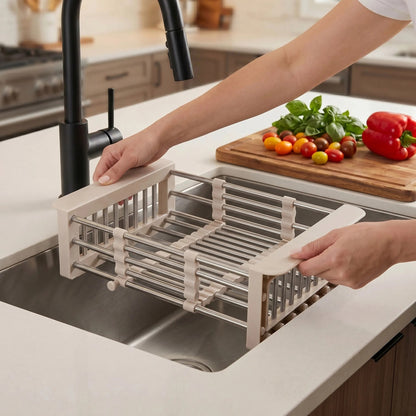 Teleskop-Abtropfständer Für Spüle REA P14487B Beige 3