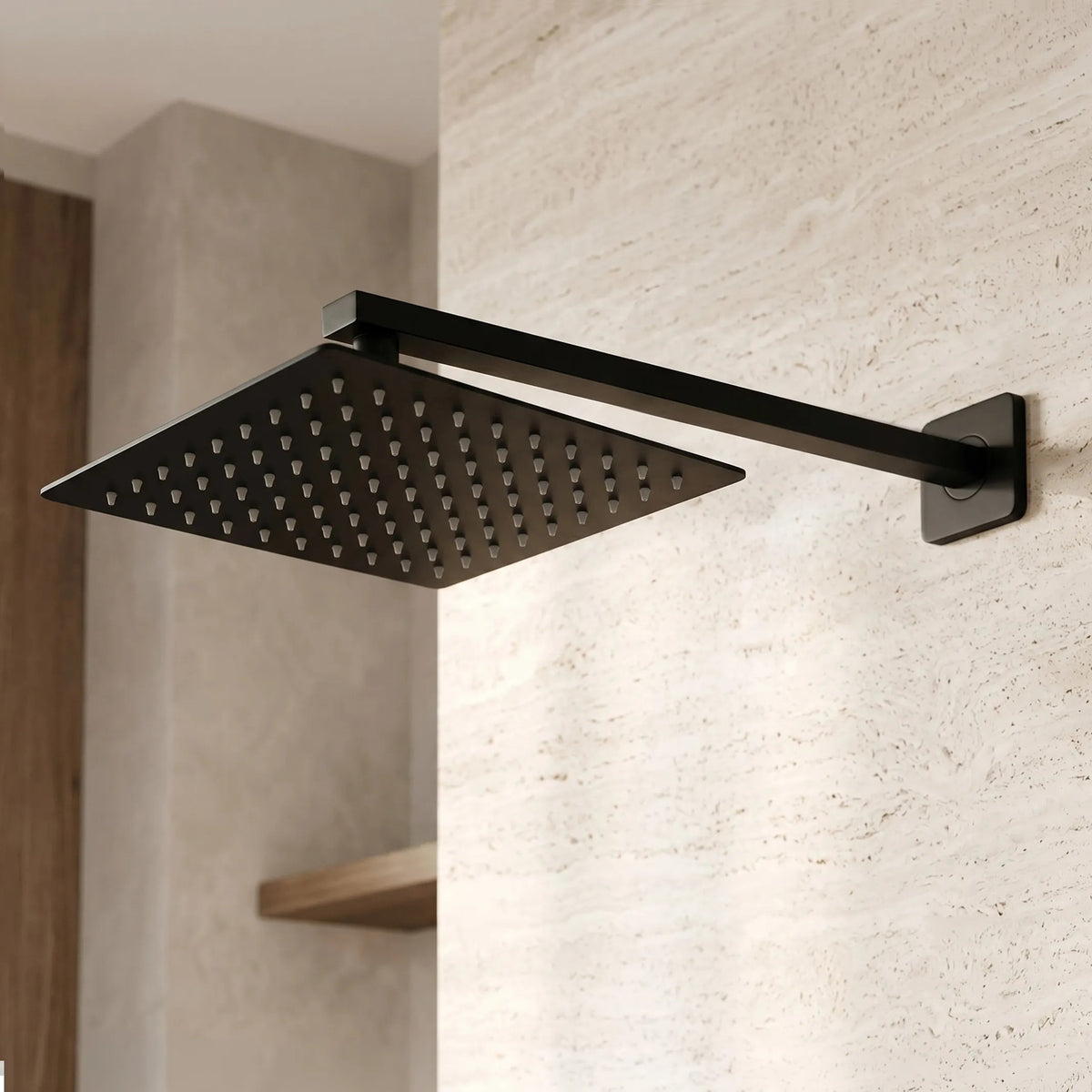 Quadratische Regendusche REA JS-P015B 25cm Black 3