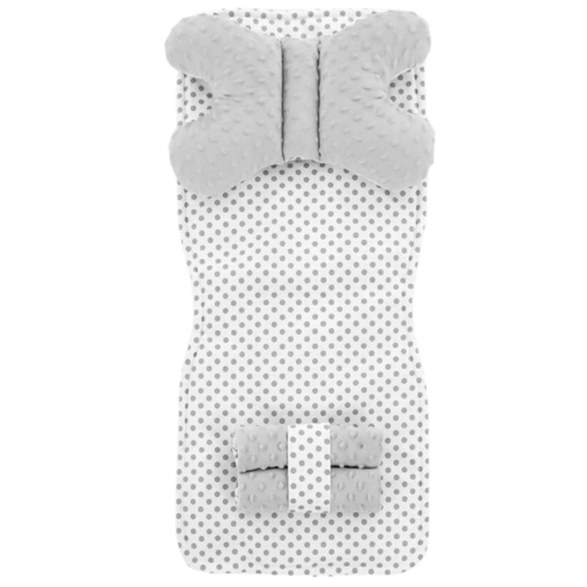 Kinderwagen Sitzeinlage 4in1 White/Grey Dots 3