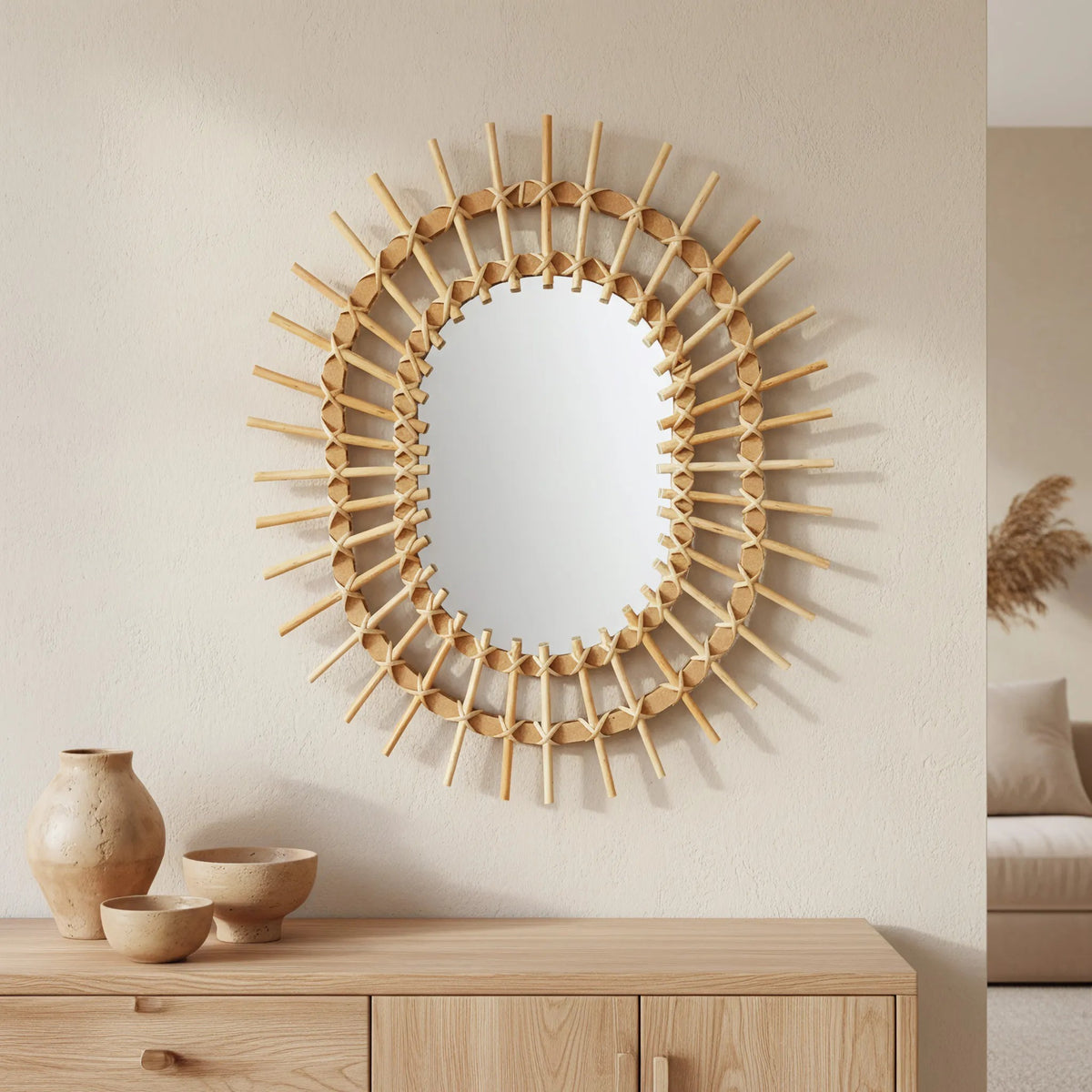 Boho-Wandspiegel 57CM QDJ5749 3