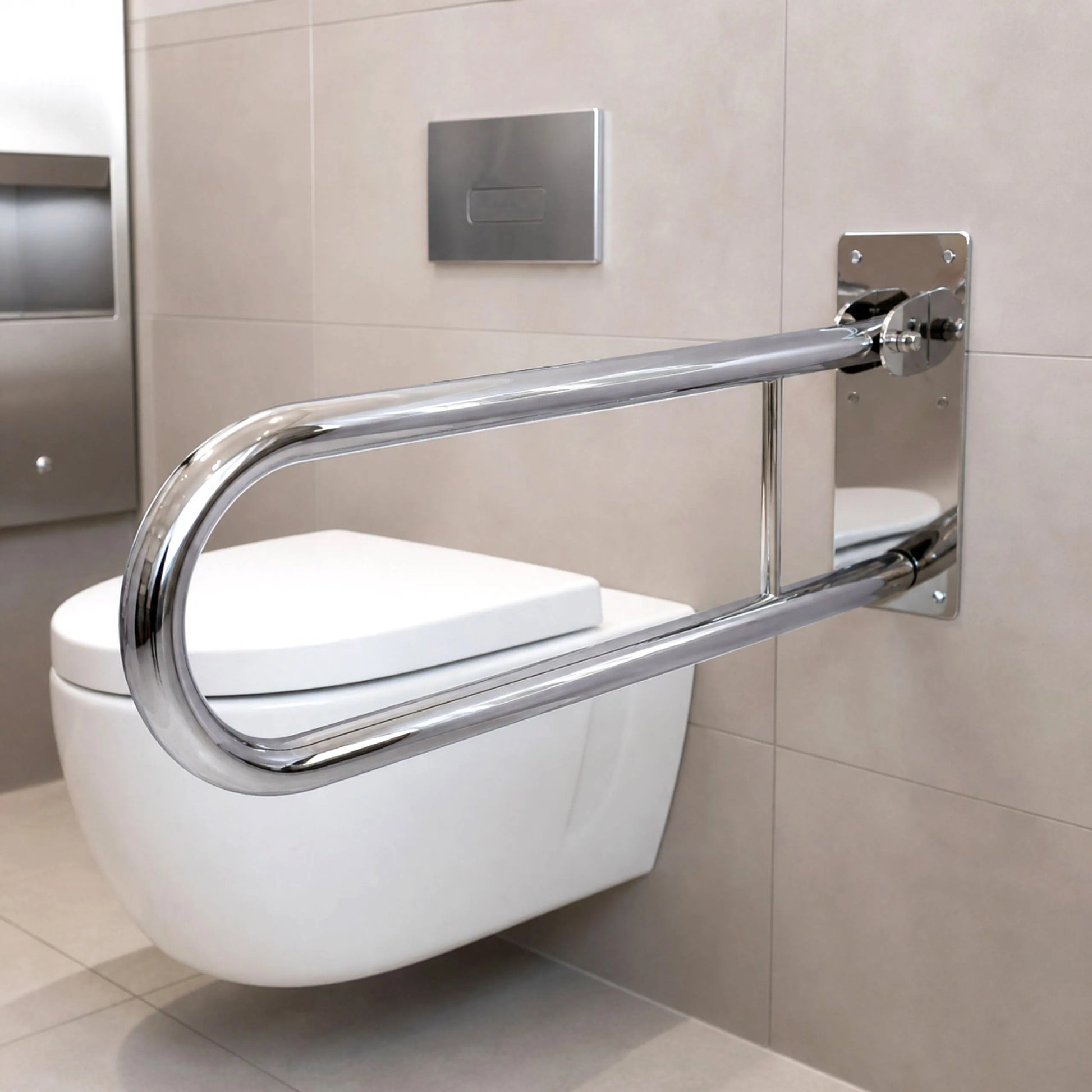 Klappbarer Haltegriff fürs Badezimmer Chrome  3