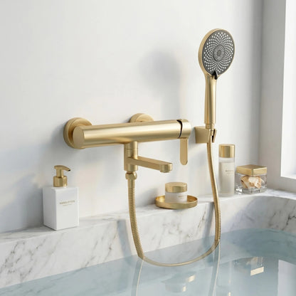 Wannenarmatur Rea Arcos Brushed Gold  3