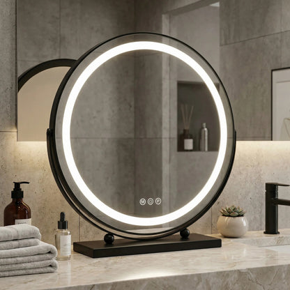 Spiegel LED MAKE-UP Black 50 cm  3