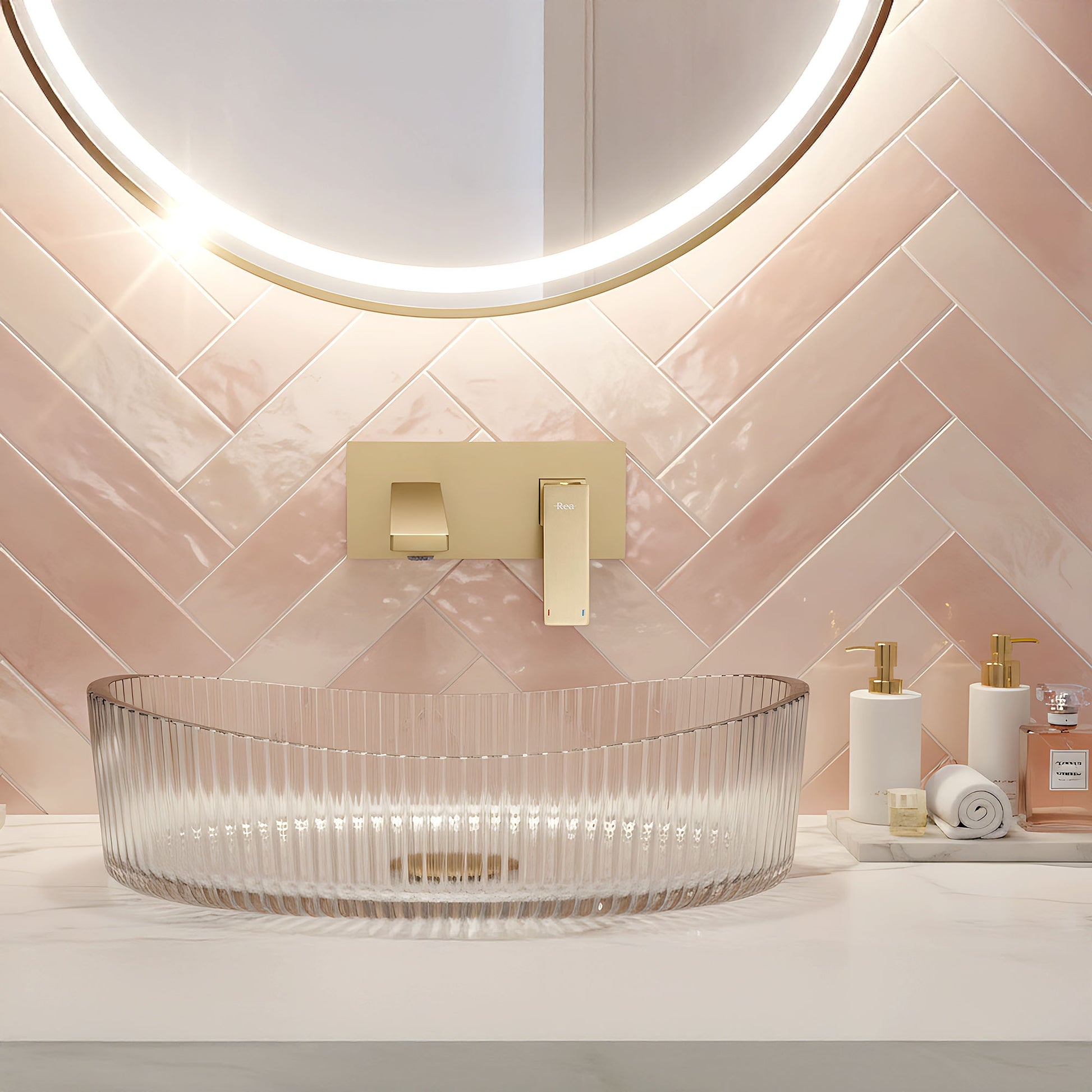 Unterputz Armatur Rea Joe Brush Gold  9