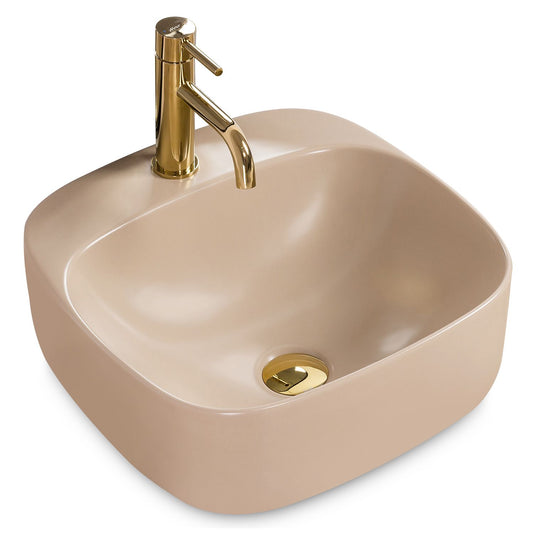 Aufsatzwaschbecken Rea Luiza 42 Beige MAT 1