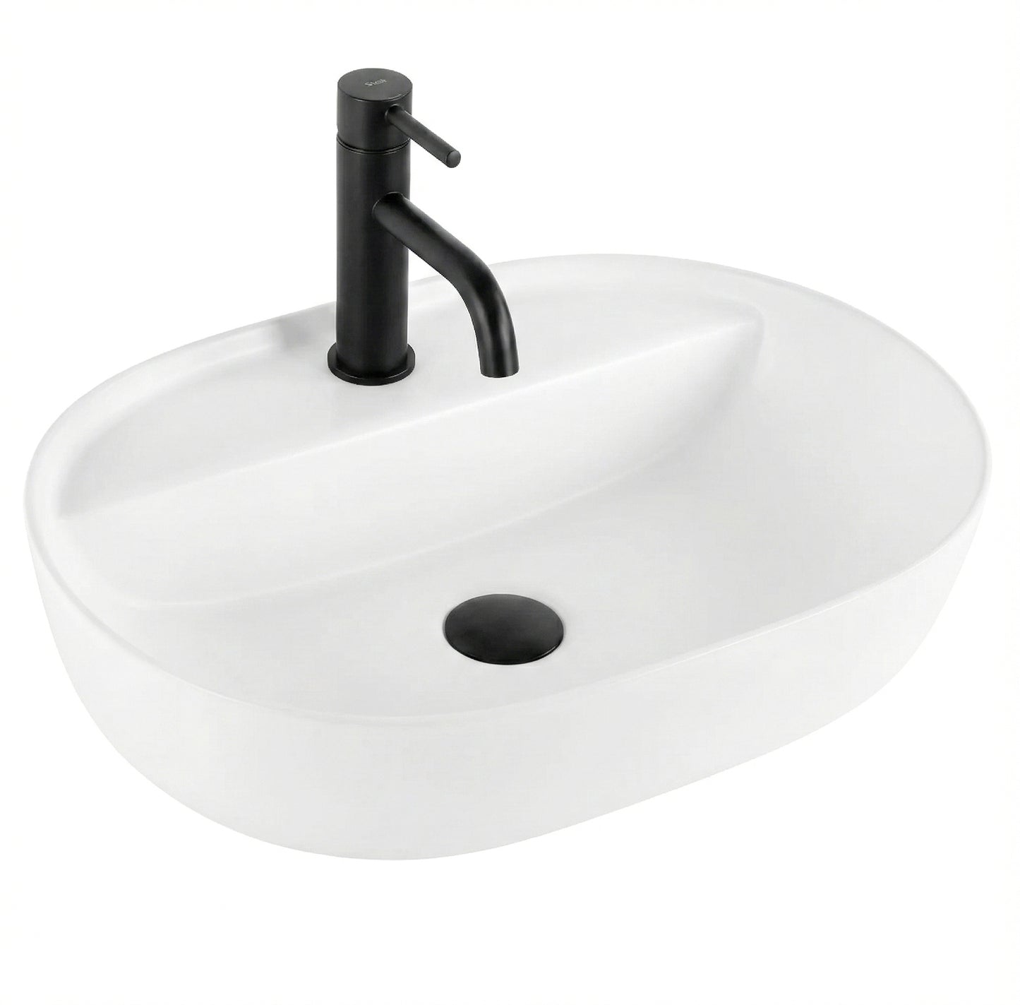 Aufsatzwaschbecken Rea Aura 51 White Matt  2