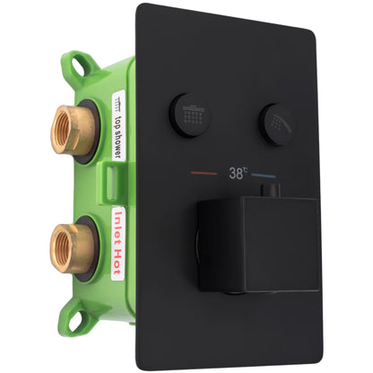 Unterputz Duschgarnitur Rea FENIX DAVIS BLACK +BOX  2