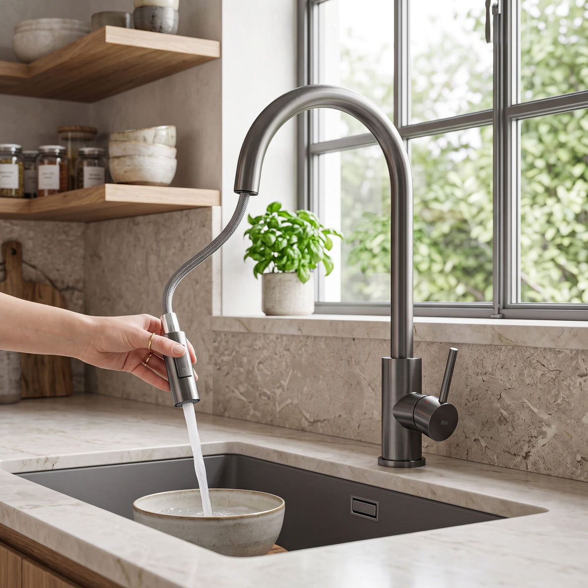 Luftauslass Mit Perlator Für Küchenarmatur REA Fresh Titan 3