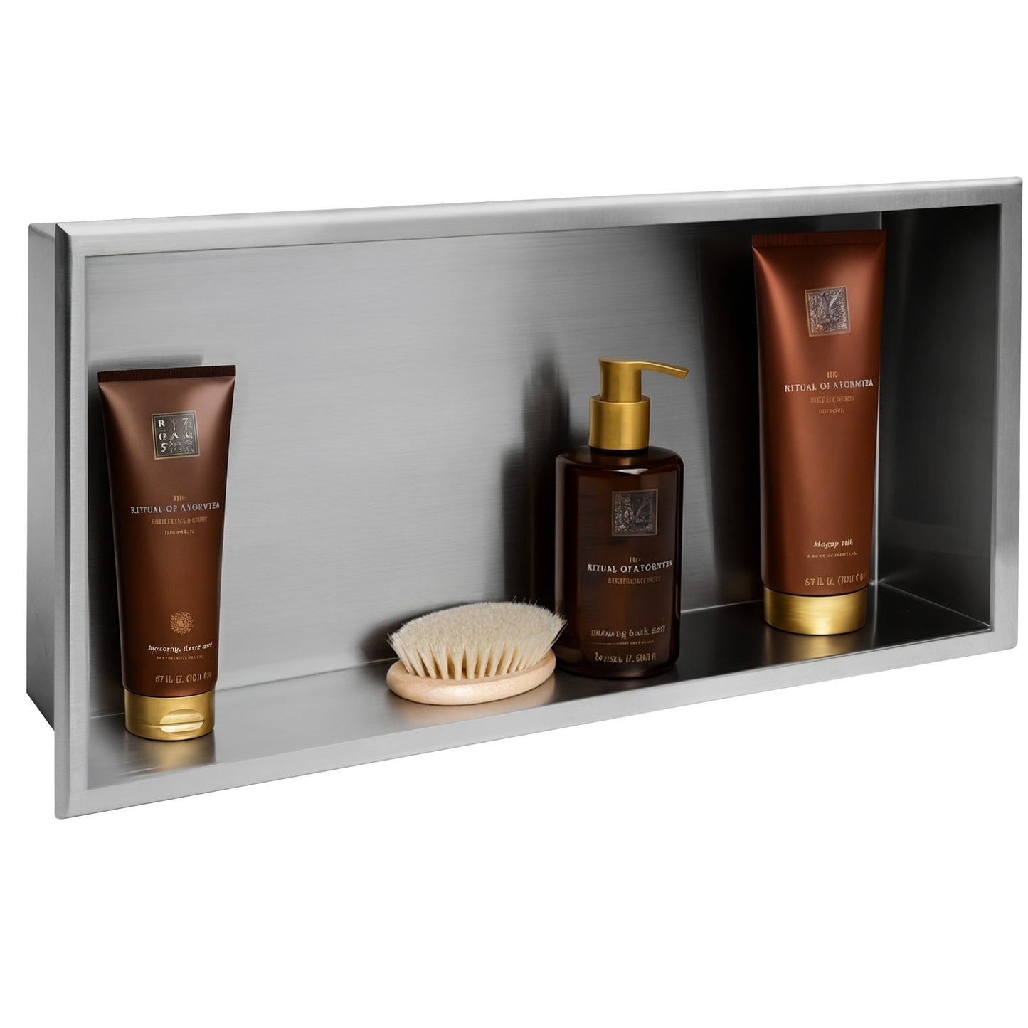 Bathroom Shelf 30x60 Steel Brush  3