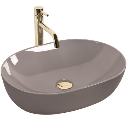 Aufsatzwaschbecken Rea Lisa Beige Shiny  2