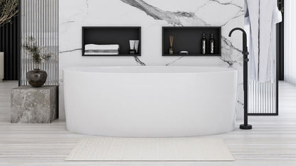 bathroom shelf 30x45 matte black  7