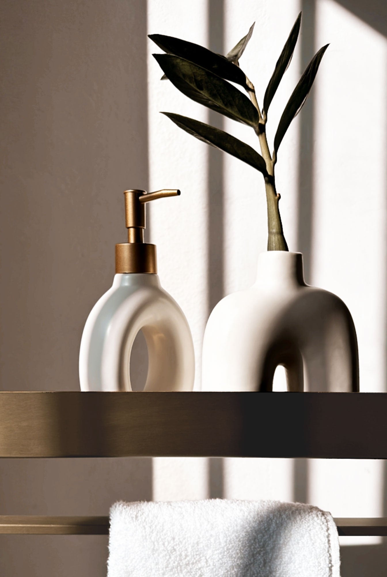 Badezimmerregal Sf01 60cm Gold Brush  5