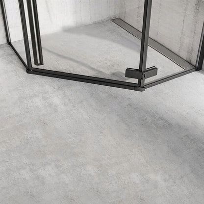 Duschkabine DIAMOND BLACK MAT 90x90 ohne Duschwanne 4