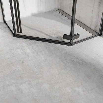 Duschkabine DIAMOND BLACK MAT 90x90 mit Duschwanne Diamond 4