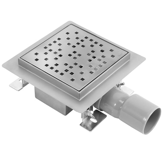 Duschrinne REA DOTS 150x150 Nickel Brush  1