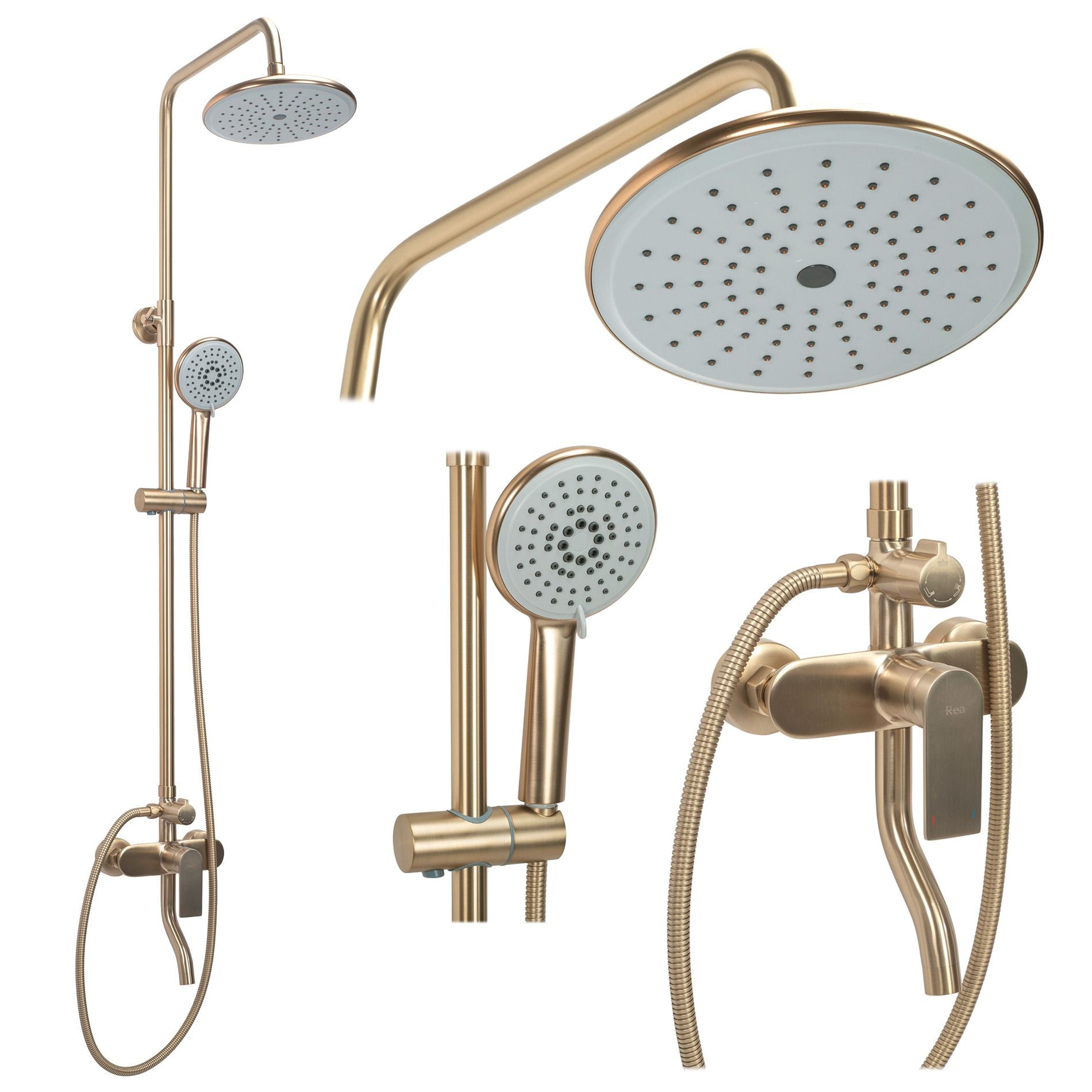 Duschgarnitur Rea VERSO BRUSHED GOLD  1