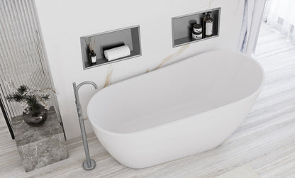 Bathroom Shelf 30x45 Steel Brush  7