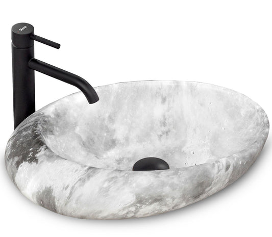 Aufsatzwaschbecken Rea Roxy C Stone L.GREY 1